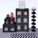 Plastic storage cabinet Storage cabinet Camping storage box Clothing foldable bedroom storage box Household first-class materials