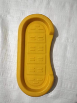Outdoor fitness equipment repair accessories blow molding walking machine foot pedals plastic shoe standing feet painted iron pedals