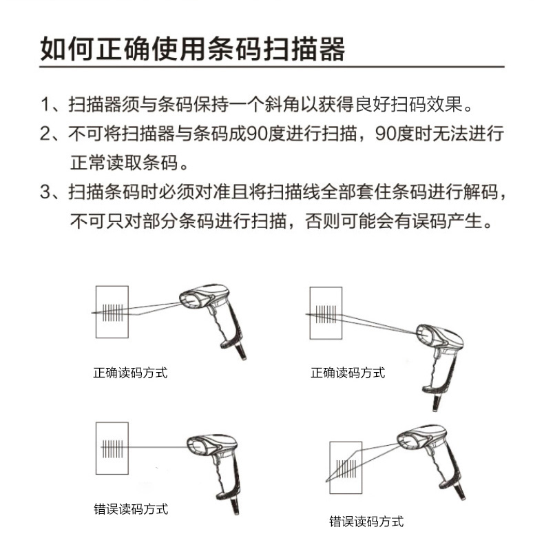 Hiệu quả đặt súng siêu thị súng mã vạch một máy quét mã vạch hai chiều mã quét súng không dây có dây - Thiết bị mua / quét mã vạch