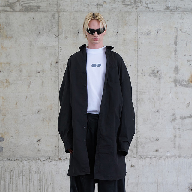 AKTK Dress 2024 Autumn New Product Oversized Loose Lazy Dress Large Size Shirt Skirt