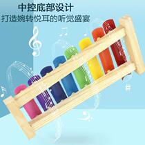New factory direct supply of hand-knocking childrens wooden eight-tone knocking baby playing xylophone wooden early education percussion instrument