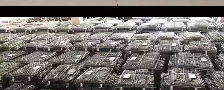 Хранение клетке 折叠储物笼储物笼铁架周转笼铁篮笼仓库笼钢丝笼蝴蝶笼金属铁笼