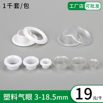 pc white plastic gas eye buckle mold plastic transparent chicken eye button nylon shoe eye button hand pressure mounting tool suit
