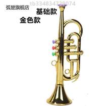 Unstage childrens toy trumpeter Trumpet Prop Musical Circle Horn Trumpet Sax Instruments to blow the show