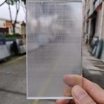 Double-sided 5mm oil sand tempered wired glass can be customized