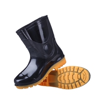 Corey Colin FPB020M low-top rain boots wear-resistant anti-slip labor protection rain boots single shoes mens black size 45 1 pair