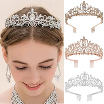 New Princess Crystal Tiaras Crowns Headband for Women Girl B