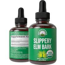 Slippery Elm Bark USDA Organic Vegan Liquid Drops Extract
