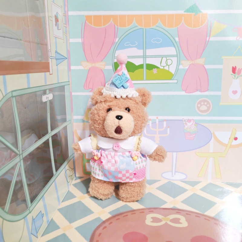 Ted2 Teddy Bear Movable Plush Pendant Blind Box Clothes Ted2 Teddy Bear Doll Clothes Cake Hat Skirt Set Ted2 Teddy Bear Movable Plush Pendant Blind Box Clothes Ted2 Teddy Bear Doll Clothes Cake Hat Skirt Set