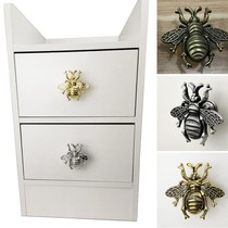 European Retro Bee Shape Drawer Handles Zinc Alloy Furniture