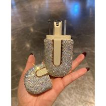 Luxury diamond-encrusted nail clipper set three-piece home ear pick set high-end portable pruning pliers tool exquisite gift