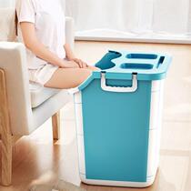 Foldable foot bath bucket over the knee foot bath bucket over the calf high and deep home foot basin foot massage foot bath portable