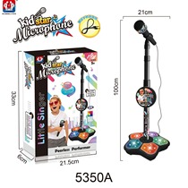 Amazon Foreign Trade Childrens Microphone Toy Super Cool 5-Light Microphone for Boys and Girls Playing Songs Toy