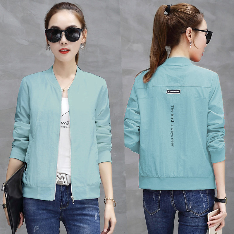 2021 Spring and Autumn new short coat women's casual loose Harajuku baseball suit short jacket slim coat tide