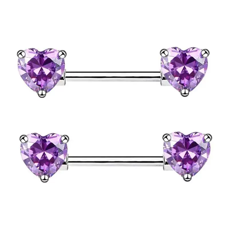 [Ювелирный набор серьги-пиерсинг Fashion Flower из стали кристалл]