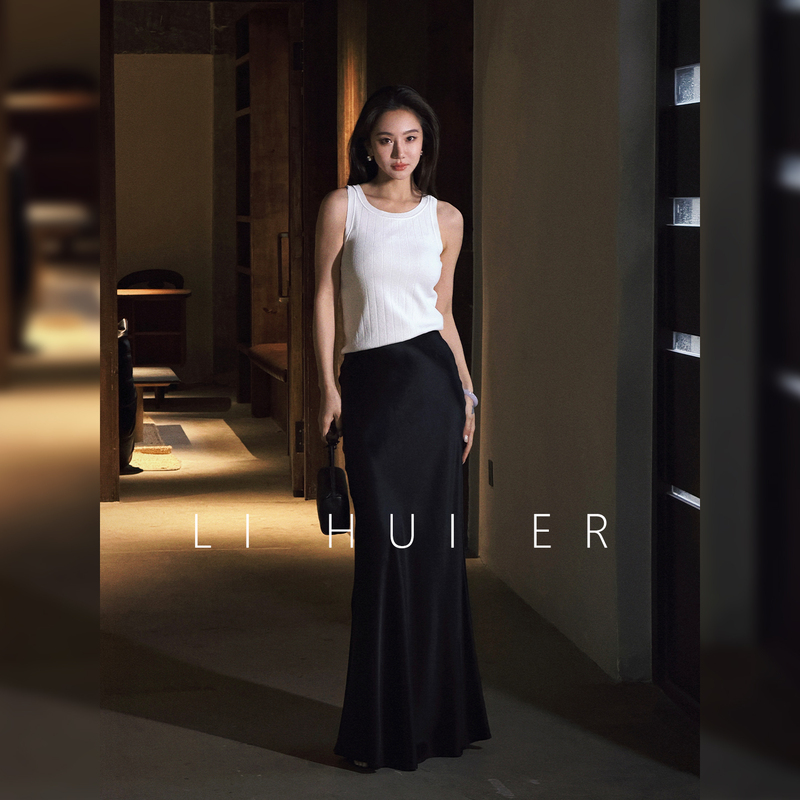 Lihuier Li Hui'Er Cloudy to Sunny Sleeveless Vest Women's Light Luxury Minimalist Commuting Knitted Top Lihuier Li Hui'Er Cloudy to Sunny Sleeveless Vest Women's Light Luxury Minimalist Commuting Knitted Top
