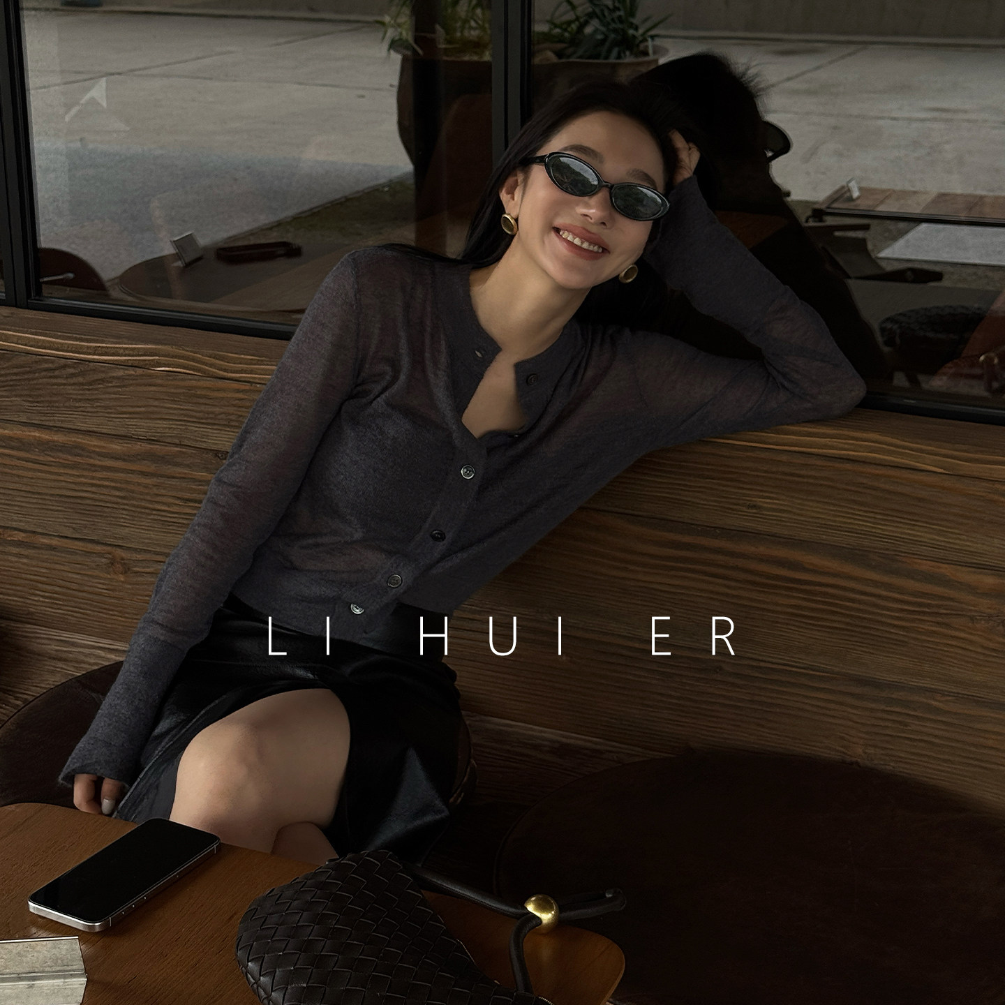 LiHuiEr李慧儿 【罗生门】慵懒极简羊毛针织衫高级感chic别致上衣