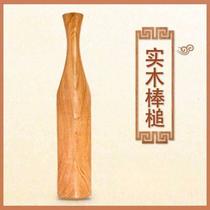 Flat solid stick hard hammer double hook laundry stick hammer laundry stick stick wood wooden hammer solid wood