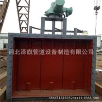 Manual electric baffle isolation door Rectangular single-layer desulfurization baffle door Anti-corrosion flue gas desulfurization baffle door