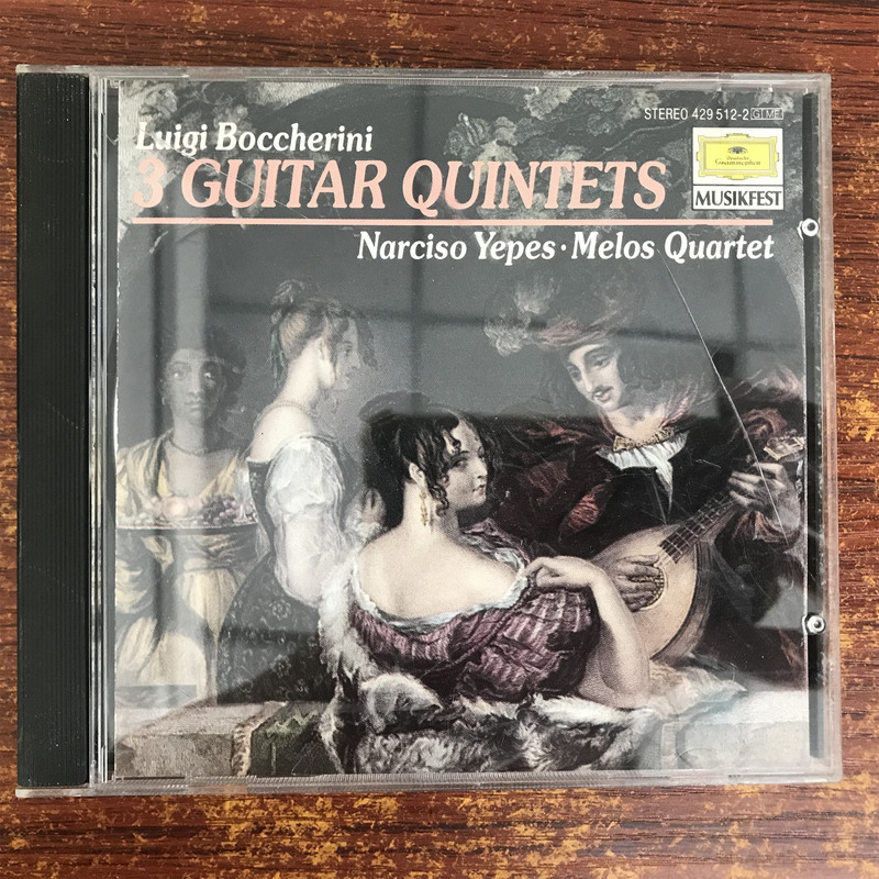 Boccherini 3 Guitar Quintets Yepes American Edition Full Silver 01