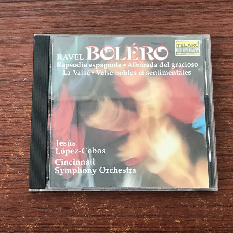 Talac Ravel Bolero Dance Morning Song of the Harlequin Waltz Conductor Kobos Embossed Text