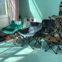 Backrest table and chair with portable camping chair weight chair with load-bearing 500 aluminum alloy moon folding portable fishing chair