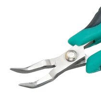 Taiwan Baogong PM-396I imported curved nose pliers stainless steel toothless 45 degree 4 inch mini jewelry pliers fishing pliers