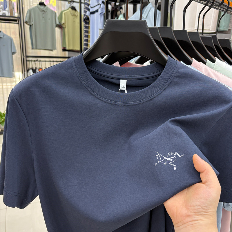 Outlet Men's Short-Sleeved T-Shirt 2026 Summer Young and Middle-Aged Round-Neck Quick-Drying Breathable High-End Casual Base Shirt Outlet Men's Short-Sleeved T-Shirt 2026 Summer Young and Middle-Aged Round-Neck Quick-Drying Breathable High-End Casual Base Shirt