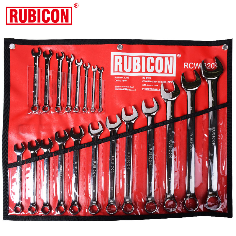Japanese Robin Hood Rubicon Set Dual-Purpose Wrench Imported Plum Blossom Open-End Wrench Auto Repair Tool Rcw-320 Japanese Robin Hood Rubicon Set Dual-Purpose Wrench Imported Plum Blossom Open-End Wrench Auto Repair Tool Rcw-320