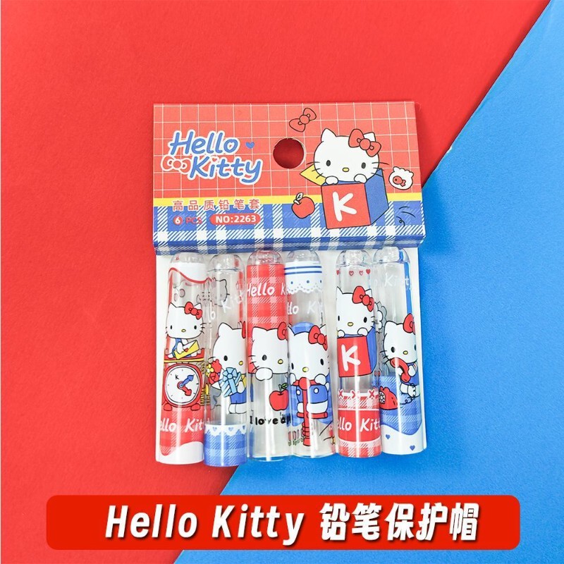 Hellokitty Pencil Cap Sanrio Authorized Kt Hello Kitty Student Pencil Cap Pencil Extender Protective Cover