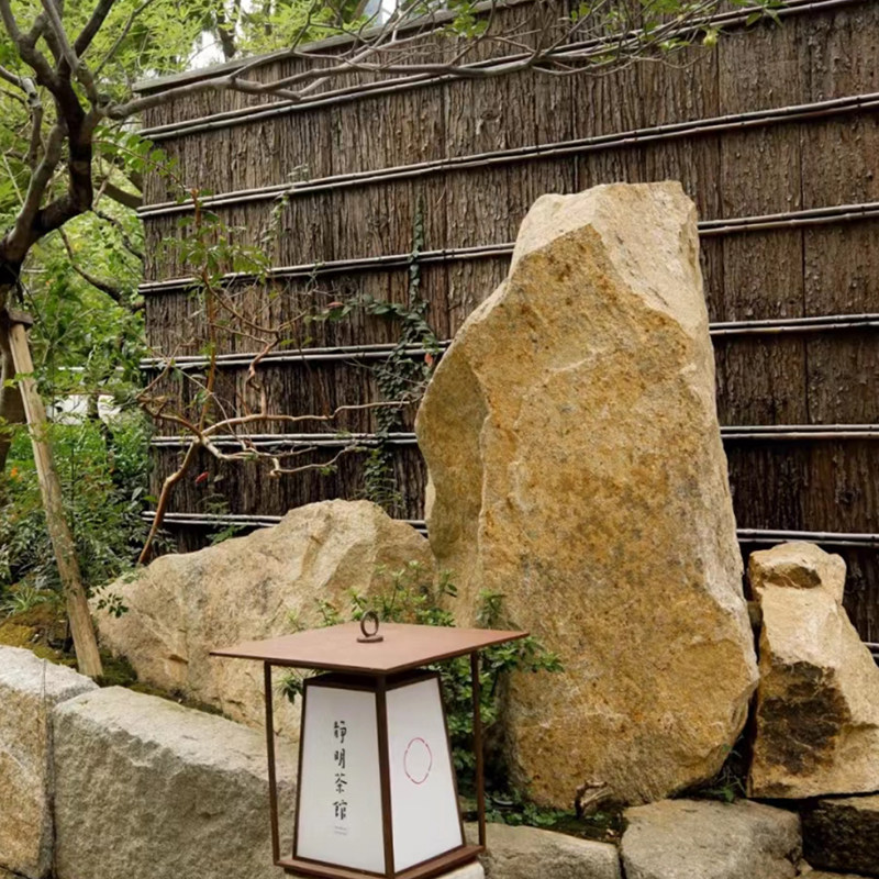 太行金景观石柏坡黄景石柏坡黄长条石地铺石假山流水石园林造景石