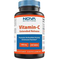 Nova Nutritions Vitamin C 1000 mg 240 Tablets (Extended R