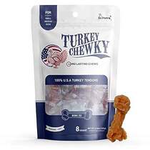 TURKEY CHEWKY Turkey Tendon for Dogs Rawhide Free Chews