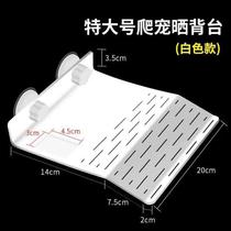 New turtle sunbathing platform climbing platform suction cup climbing platform turtle sunbathing platform water and land tank landscaping floating platform floating island with feeding trough transparent