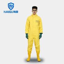 Haigu semi-enclosed light chemical protective clothing secondary chemical protective clothing one-piece hooded light acid and alkali protective clothing HG-2WP