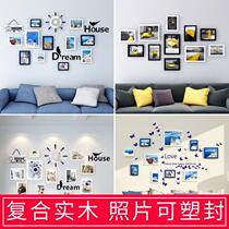 Living Room Bedroom Photo Book Wall Creative Photo Frame Composition Photo Wall Trim Wall-mounted Wall-Free Background Wall Wall Sticker Painting