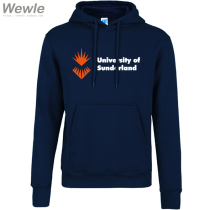 New product UoS University of Sunderland pullover hooded velvet pocket sweatshirt class uniform school uniform graduation party loose