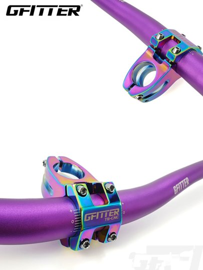 Mountain Bike Aluminum Alloy Colorful Stem Downhill Short Stem 31.8mm Accessories Hollow Stem Handlebar