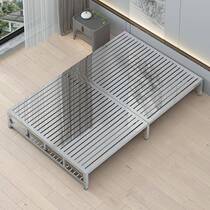 Thickened stainless steel double bed 1 8m master bedroom large bed wedding bed silent modern simple 1 5m bed non-wrought iron bed frame