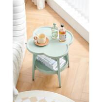 Cream style small tea house for living room sofa side table bedroom bedside table simple modern balcony storage corner table
