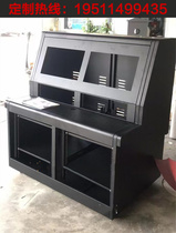 Customized piano console operating console monitoring piano-style double-joint multi-joint piano console 19-inch 21-inch embedded computer control cabinet