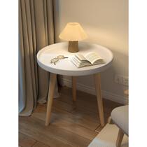 Simple living room home small round table Nordic bedroom sofa side table mini balcony coffee table small table