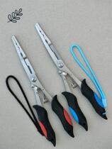 Stainless steel roadclamp fishing pliers extend crooked mouth line seducing erbium opening hook plug fish hook multi-functional pliers