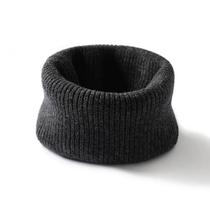 Wool scarf mens solid color versatile scarf womens Korean autumn and winter knitted cervical vertebrae warm mens neck warmer