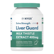NYO3 liver protection tablets imported from Norway 140 times milk thistle small green shield silymarin working overtime staying up late socializing and health care