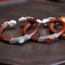 Bracelets Suberect Bracelets Accessoires Argent Tibet Cauldron Bracelet Rings Lovers Retro National Wind Fun Play Ornament Ouverture