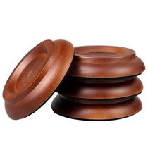 Solid wood piano foot pads upright piano floor protection pads sound insulation and noise reduction piano anti-slip pads complete set of four