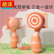 Baby safety comb set soft wool newborn childrens dandruff removal baby girls fetal hair shampoo brush comb