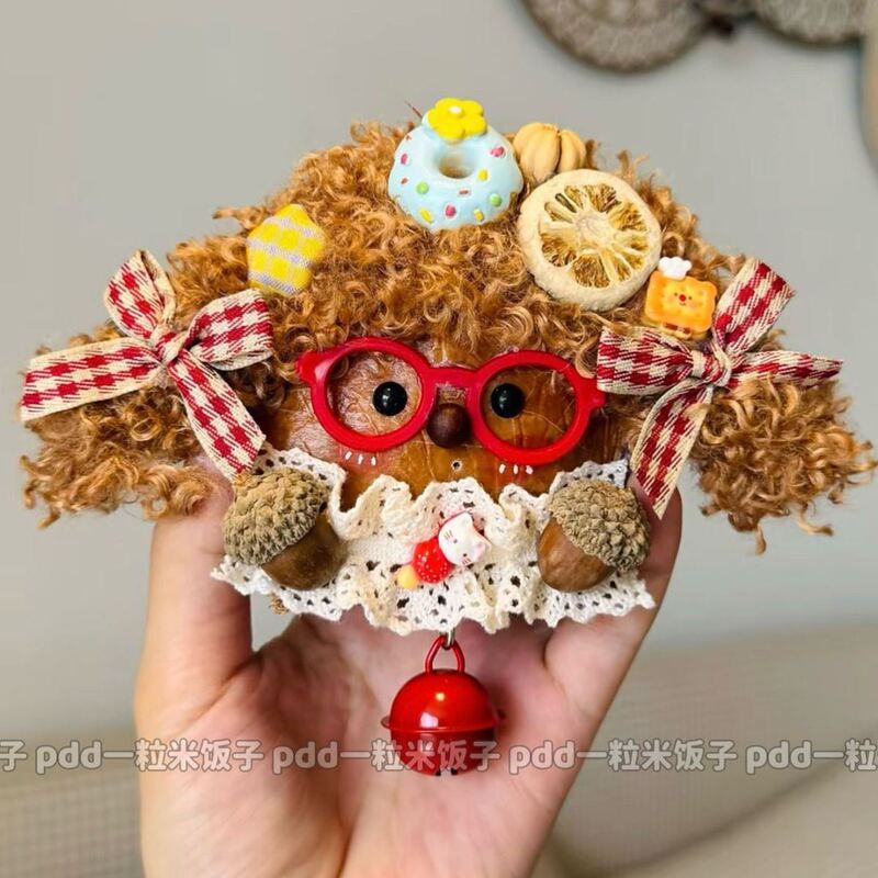 Creative DIY Plush Teddy Curly Yarn Wool Loop Yarn Doll Accessories Cheap