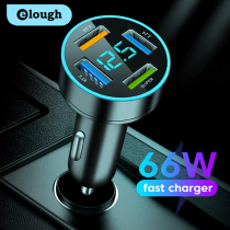 Elogh USB C Car Charger QC 3 0 66W 3 1A Type PD Fast Chargi